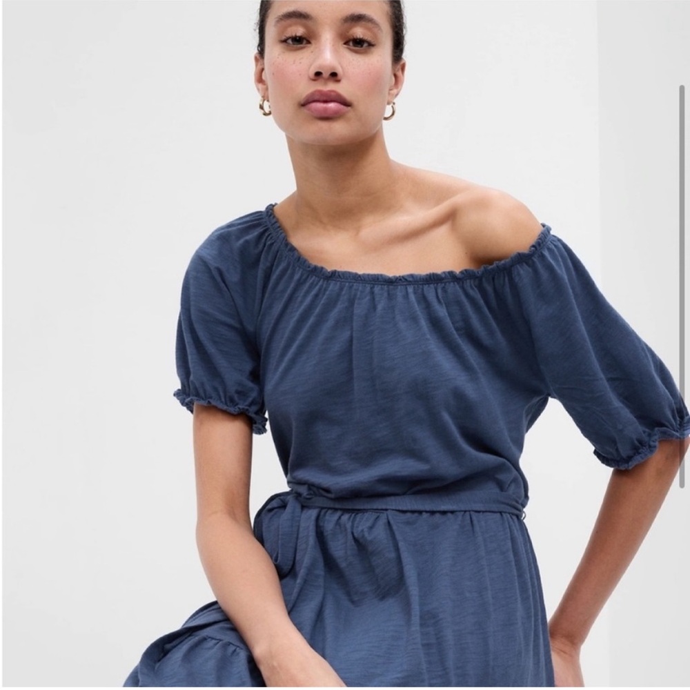NWT GAP Factory Forever Soft Tiered Mini Dress - Picture 2 of 6
